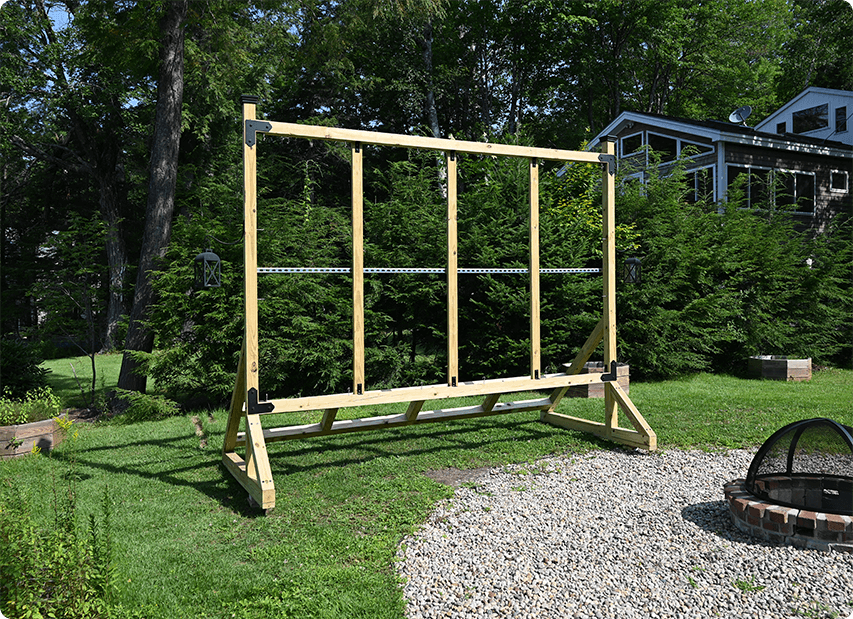 August 28, 2022, press release announcement of new frame supports for the Movable Outdoor Movie Theater frame system.