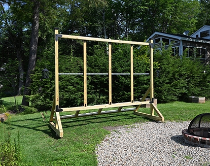 August 28, 2022, press release announcement of new frame supports for the Movable Outdoor Movie Theater screen frame.