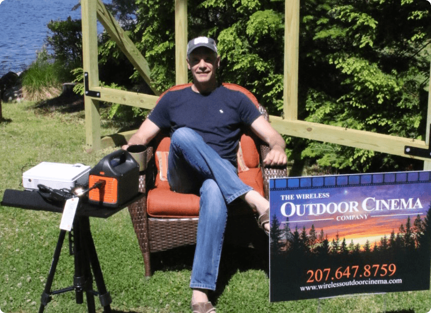June 25, 2020, Bridgton Newspaper interview with Todd Morton, founder of the Wireless Outdoor Cinema Company.