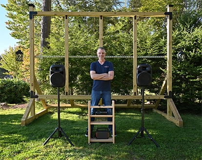 October 10, 2021, Sun Journal Newspaper interview with Todd Morton, founder of the Wireless Outdoor Cinema Company.